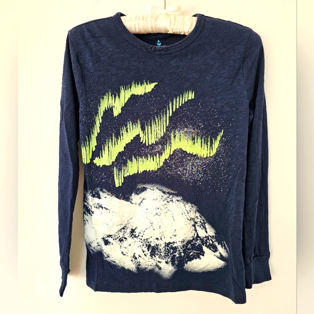 CREWCUTS Boys Soft Shirt Glows In The Dark Size L (10-11)